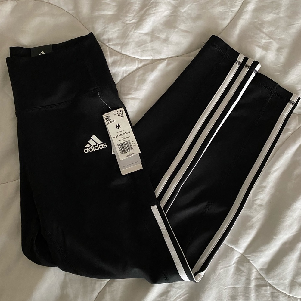 Women’s Adidas Black Tights Size M NWT